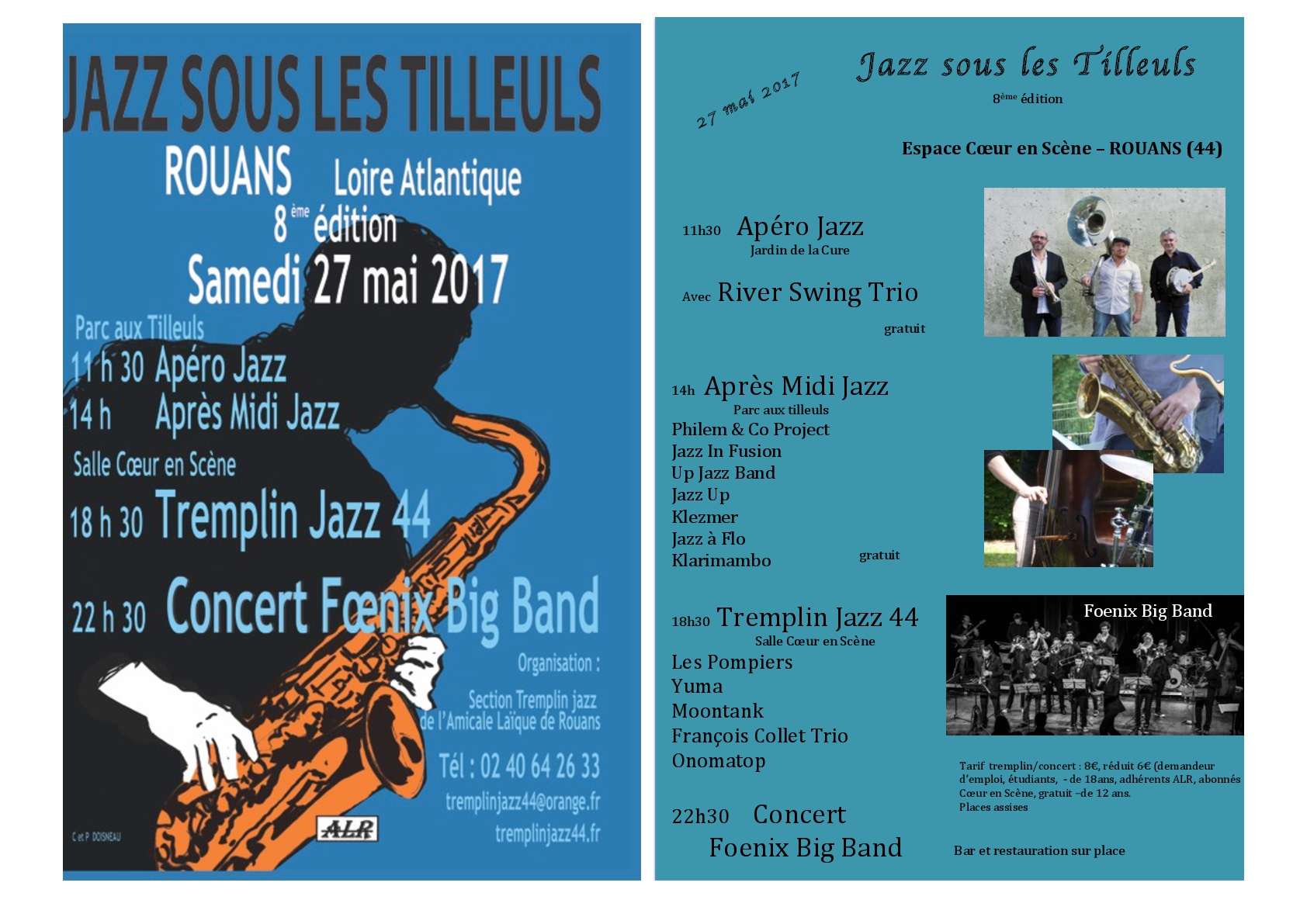 Affiche programme tremplin Jazz Rouans