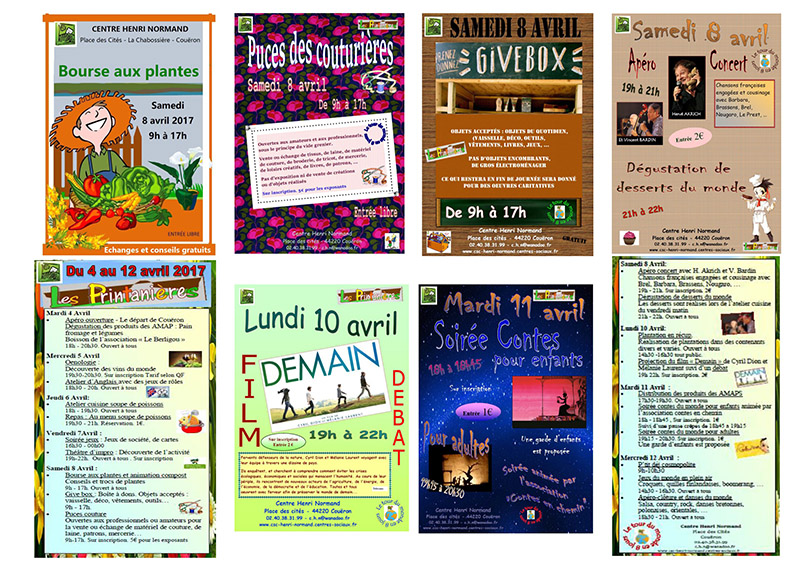 Composition daffiches printannieres 2017