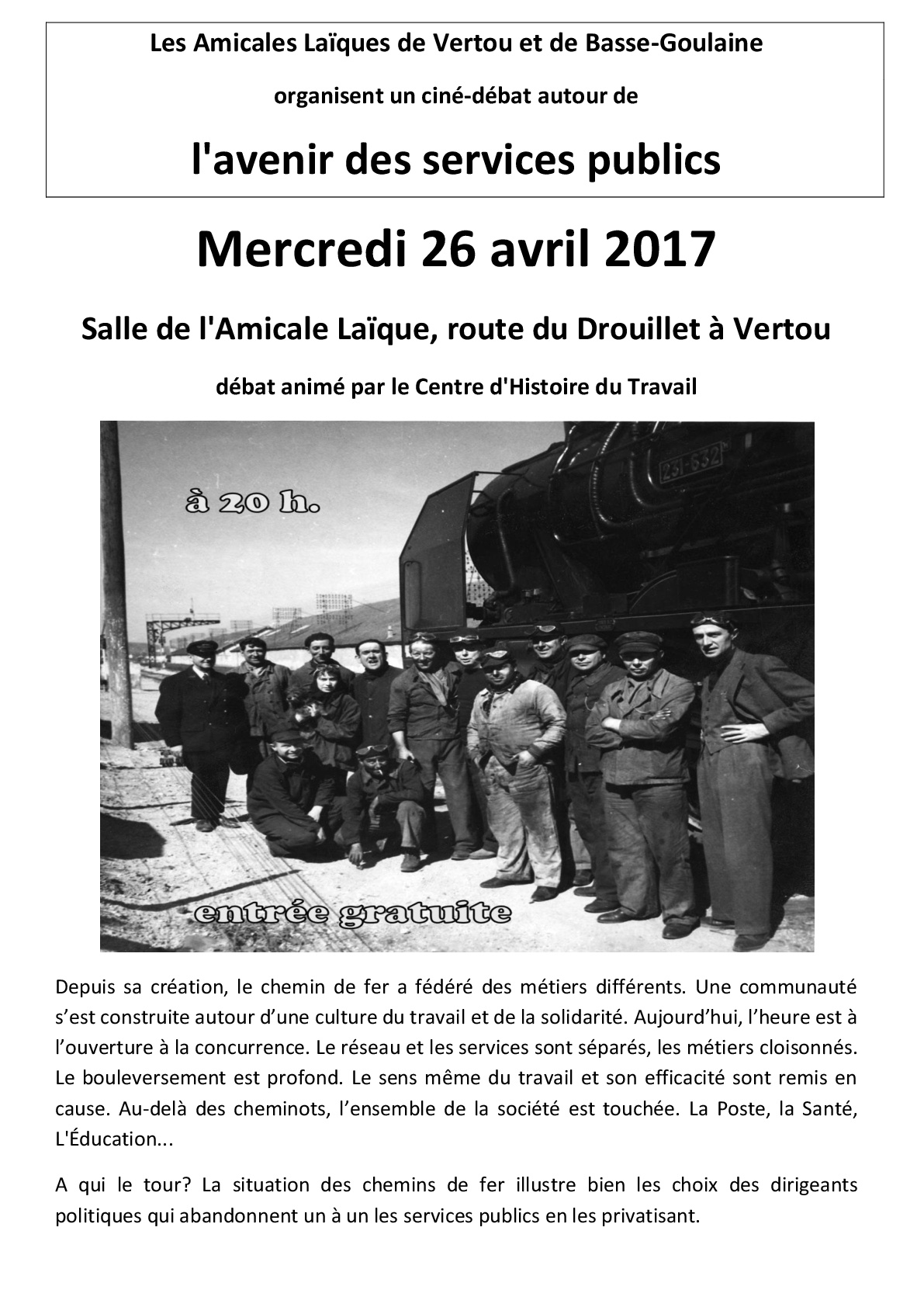 affiche ciné débat AL vertou basse goulmaine 26 avril