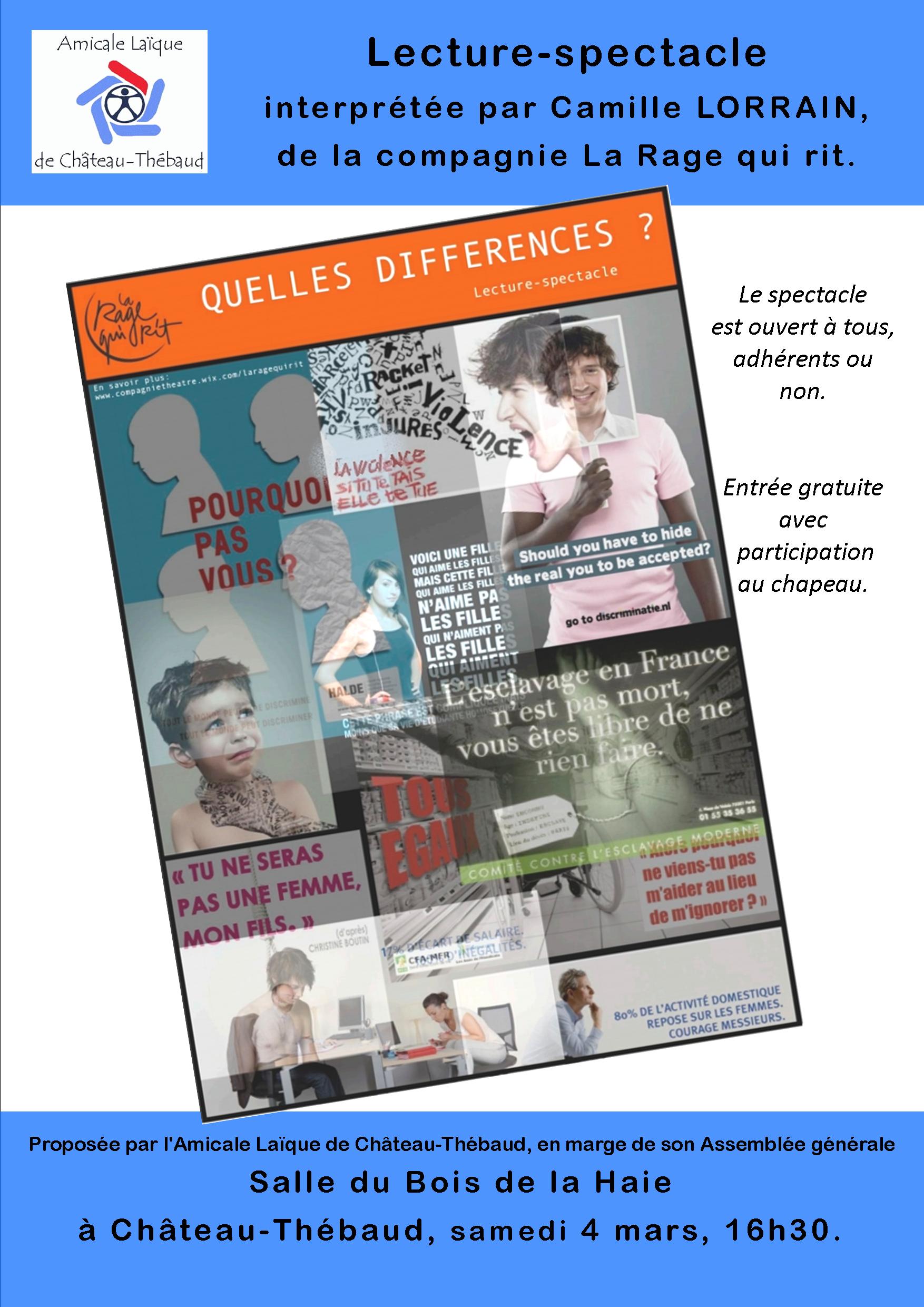 amicale laique Chateau Thébaud Quelles différences