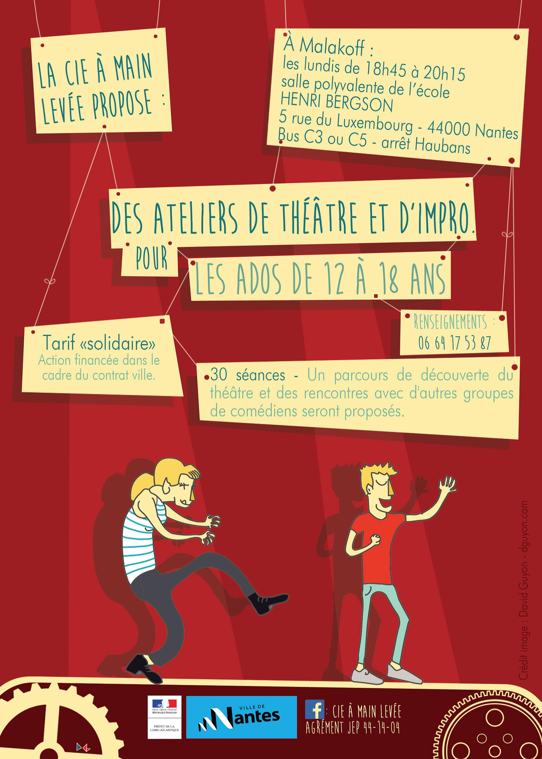 compagnie a main levee theatre impro malakoff nantes