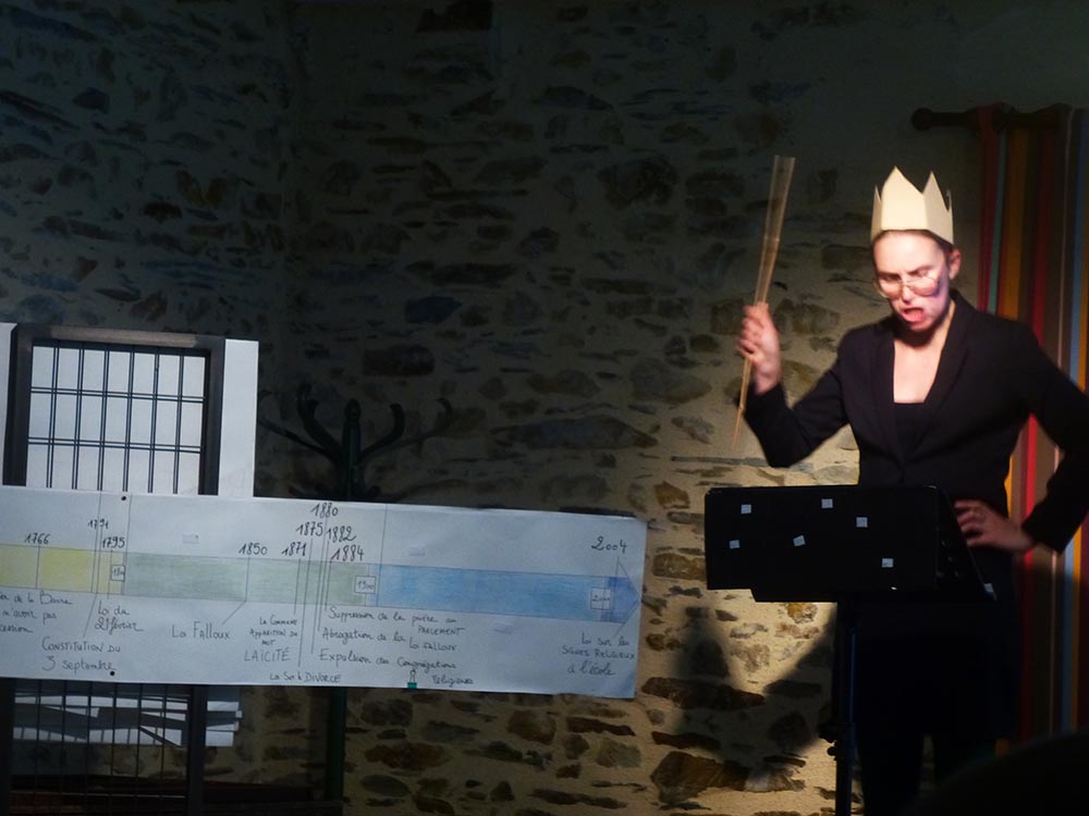 lecture spectacle la laicite se devoile la rage qui rit