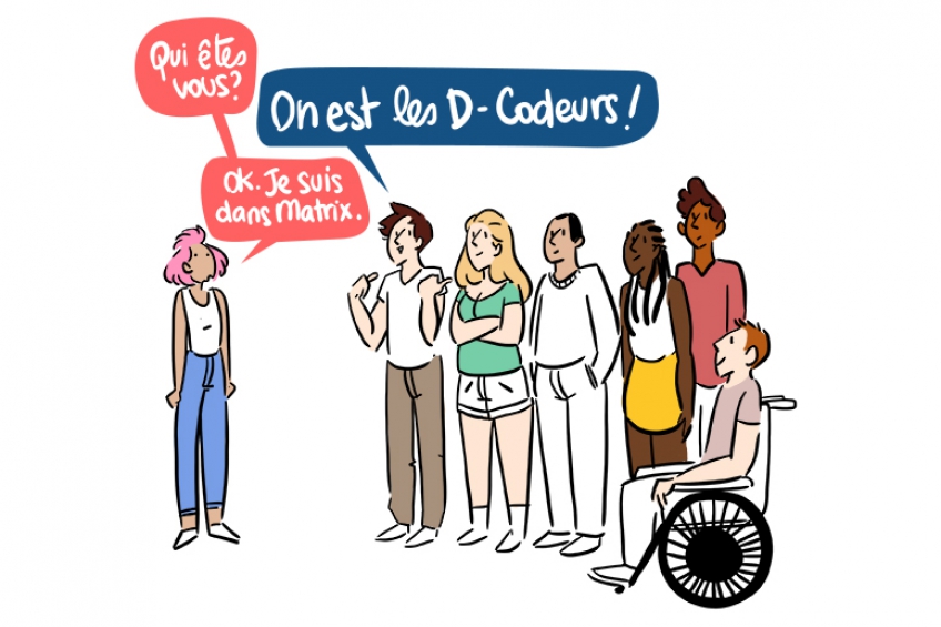 Le programme de service civique « Les D-Codeurs » expliqué en BD