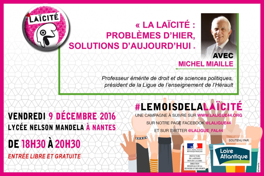 [#LeMoisdelaLaïcité] Soirée conférence 